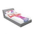 thumbnail image 3 of Ambesonne Saying Fitted Sheet & Pillow Sham Set, Fitness Strong Woman, Queen, Multicolor, 3 of 3