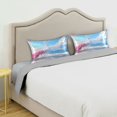 thumbnail image 5 of Ryvnso Satin Pillowcase Peacock Beach Pillow Cases Standard Size 40x20in, 5 of 6