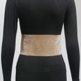 thumbnail image 3 of Women's Shiny Rhinestone Corset Belt Mens Leather Belt Size 38 Belt No Holes for Men Designer Belts Belts That You Can Change The Belt Buckle Small Belt Click It Belt Belt for Metal Working Dark, 3 of 4