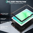 thumbnail image 6 of AVAWO Shockproof Case for Samsung Galaxy Tab A11+ Plus 11 inch 2026 with Built-in Kickstand, 3 Layers Heavy Duty Protection Cover for Galaxy A11+/A9+ 10.9, Black, 6 of 11
