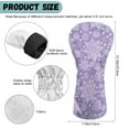 thumbnail image 6 of Yuyamidu Purple Snowflake Golf Head Covers, Christmas Leather Golf Club Head Covers Waterproof Club Protection, Designed to Fit Driver Fairway Wood Hybrid, 6 of 7