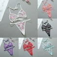 thumbnail image 4 of Lefu Womens Mesh Sheer Bra Set Ultra-thin Lingerie G-String Thong Underwear Nightwear, 4 of 9