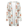 thumbnail image 4 of Ftwytp Cardigans For Women Front Open Casual Long Sleeve Knit Classic Sweaters Cardigan With Pockets Floral Print Cardigans, 4 of 6