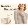 thumbnail image 5 of Crewneck Sweaters for Women Oversized Spring Winter Outfits Long Sleeve Soft Dressy Clothes Casual Pullover Tops Yellow M, 5 of 9
