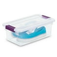 thumbnail image 3 of Sterilite 6 Quart Plastic ClearView Latch Storage Container Tote, 72 Pack, 3 of 9