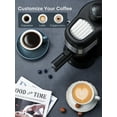 thumbnail image 4 of FOHERE Espresso Machine, 3.5 Bar 4 Cup Steam Espresso Machine Cappuccino Maker with Milk Frother, 4 of 9