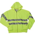 thumbnail image 1 of DICKIES Unisex Hi-Vis Class 3 Hooded Jacket ANSI Yellow - VW303AY, 1 of 1