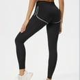 thumbnail image 7 of CQONEPT Womens Legging High Waist Stretch Full Length Yoga Pant Comfy Tight Sports Gym Bottom Non See Tummy Control Pants Black XL, 7 of 7