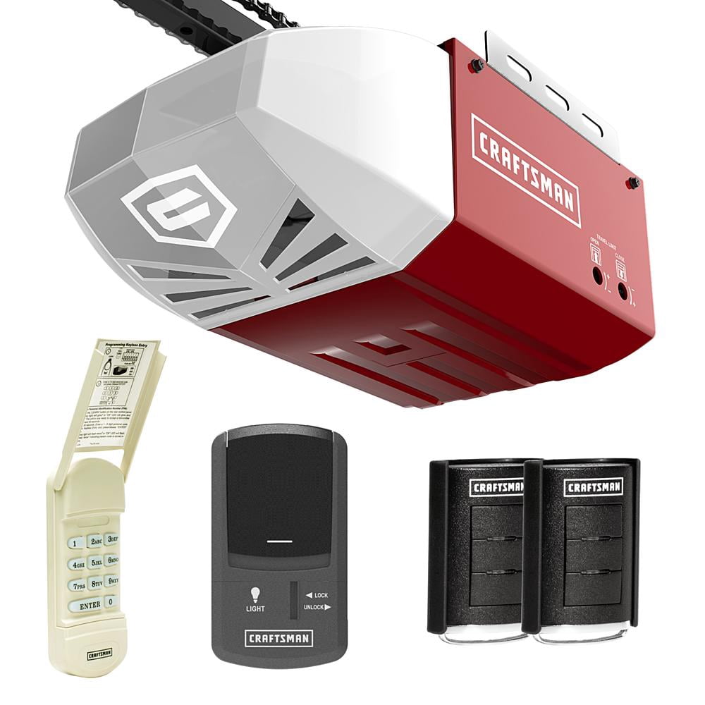Craftsman Garage Door Opener With 2 Remote Wall Button Keyless Entry 1