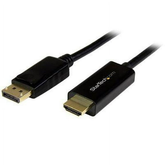 StarTech.com DP2HDMM1MB DisplayPort to HDMI converter cable - 3 ft (1m) - DP to HDMI Adapter with Built-in Cable - (M / M) Ultra HD 4K