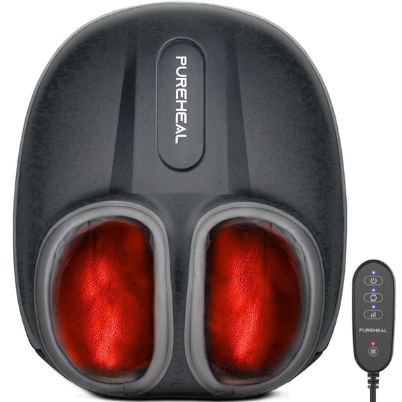 Pureheal Foot Massager with Heat,Shiatsu Foot Massager Machine for Plantar Fasciitis, FSA HSA Eligible, Mothers Day Gifts for Women Mom