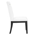 thumbnail image 3 of Steve Silver Yves Rubbed Charcoal 8-Piece Dining Set with White Side Chairs, 3 of 7