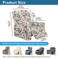 thumbnail image 6 of Yuyamidu Rose Reclining Chair Covers 4 Pieces Soft Recliner Sofa Slipcovers with Pocket Non Slip Lazyboy Covers Couch Chair Cover for Living Room Bedroom Gift for Holiday, 6 of 8