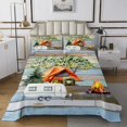 thumbnail image 1 of Erosebridal Happy Camping Coverlet Set Twin, RV Car Bedding Set, Rustic Theme Decor, 2pcs, 1 of 5