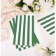 thumbnail image 2 of 50 servilletas de papel a rayas de 3 capas, color verde y blanco, toallas de mano desechables para baño, boda, cumpleaños, baby shower, cena, servilletas desechables, 2 of 4