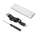 thumbnail image 1 of Aluminum Alloy NGFF To USB3.1 Type-C M.2 SSD Hard Disk Case Adapter External Enclosure Box Transfer Rate 6Gb/S, 1 of 9
