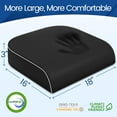 thumbnail image 2 of Cushion for Tailbone Pain Relief, Large Memory Foam Floor Pillow with Non-Slip Cover for Office Chair, Car , Airplane, 2 of 6