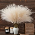 thumbnail image 4 of Artificial Fluffy Reed Grass Branches Home Decoration Housewarming Gifts  Light Yellow, 4 of 9