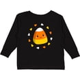 thumbnail image 3 of Inktastic Cute Halloween Candy Corn Boys or Girls Long Sleeve Toddler T-Shirt, 3 of 5