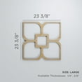 thumbnail image 3 of Ekena Millwork 23 3/8"W x 23 3/8"H x 1/4"T Large Olivia Decorative Fretwork Wood Wall Panels, Birch, 3 of 18