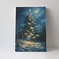 thumbnail image 4 of 16x24 inch Starry Night Christmas Tree Canvas Frameless Painting Prints,Nursery,Living Room,Restaurant Wall Decor,Classic Starry Night Christmas Tree Modern Art Canvas Poster,For Bedroom,Gym, 4 of 6