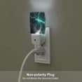 thumbnail image 5 of Salouo Green Lightning Flash for Night Lights Plug into Wall 1 Pack, 0.5W Plug in Night Light with Dusk-to-Dawn Light Sensor LED Nightlight for Bathroom, Adult, Hallway-UK, 5 of 7