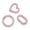 Light Pink, variant on Bead Landing Assorted Enamel Hinged Closures - 6 Closures per Set (72 Total), Nickel-Free Zinc Alloy in Heart, Oval & Round Shapes for Jewelry Making, 12 Pack
