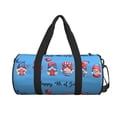 thumbnail image 2 of KLL Happy Independence Day Gnome Duffle Bag For Men Women Sport Gym Fitness Tote Travel Training Workout Basketball Football Weekender, 2 of 8