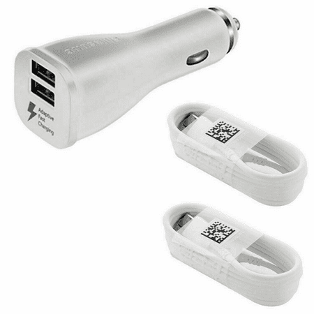 OEM Samsung Galaxy S10 , S10+, S10e , S9, S9+, S8 S8+  plus Car Charger Dual USB Adapter with  Type C Cable