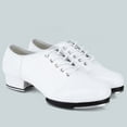 thumbnail image 2 of Daznico Soft Sole Tap Dance Shoes for Older Kids Comfortable Lace Up Performance and Practice Footwear for Boys and Girls,8.5-9 Years, 2 of 5