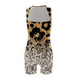 thumbnail image 5 of Wycnly Womens Jumpsuits Vintage Leopard Graphics Sports Workout Bodycon Tank Jumpsuits Summer Casual Trendy Floral Print Square Neck Sleeveless Short Rompers for Women, 5 of 5