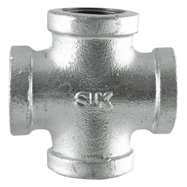 Conexión para manguera LDR Industries LDR 311 CR-114 Cruz galvanizada de 1.25 pulgadas
