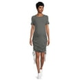 thumbnail image 2 of Destination Maternity Women's Ruched Bodycon Dress with Short Sleeves, Sizes S-2XL, 2 of 6