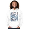 thumbnail image 5 of Smurf 80s Cartoon Kanji Cool Manga Hoodie Sweatshirt Women Men Brisco Brands X, 5 of 6