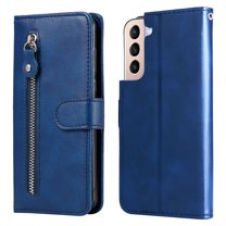 SaniMore Case for Samsung Galaxy A54 5G 2023, Zipper Wallet Pocket Caed Slots Retro PU Leather Shockproof Drop-proof Flip Kickstand All-around Protective Shell For Samsung Galaxy A54 5G, Blue