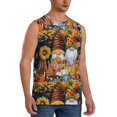 thumbnail image 2 of Daiia Welcom Fall Printed Men's Tank Tops,Casual Soft Sleeveless Gym Muscle Shirts Bodybuilding Tee-XX-Large, 2 of 8