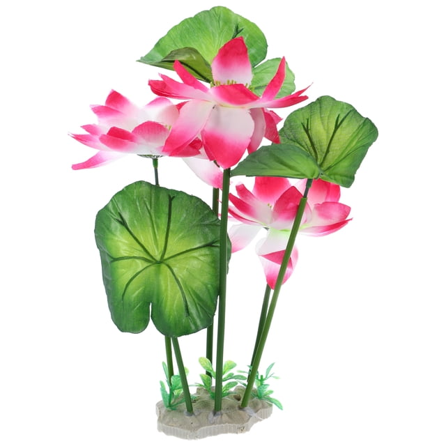 1uds Peces Tanque Acuario Decoraciones Plantas, Rosa 10.24