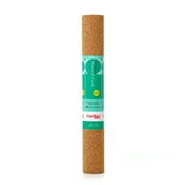 Con-Tact Brand Cork Roll, Self-Adhesive Cork Roll, Multi-Purpose Cork Shelf Liner 18" x 4 ft, Brown