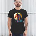 thumbnail image 4 of Full Moon Bigfoot T-shirt Hiking Sasquatch Hide and Seek Champion Men's Tee, 4 of 7