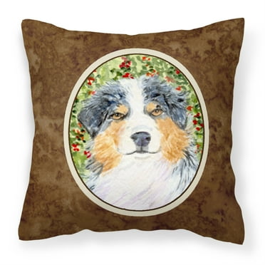 Carolines Treasures SS8848PW1414 Australian Shepherd Fabric Decorative Pillow, 14Hx14W, multicolor