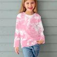 thumbnail image 4 of Cethrio Long Sleeve Tops for Girls, Crew Neck Tie Dye Casual Pullover Kids Clothes Multicolor Size 9-10 T, 4 of 6