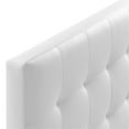 thumbnail image 6 of Rosebery Kids Faux Leather White Panel Headboard Tufted Full Size, 6 of 7