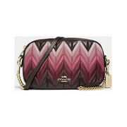 Coach Isla Chain Crossbody With Ombre Quilting, Oxblood Multi/Light Gold