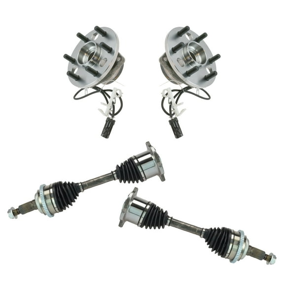 TRQ Front Wheel Hub & Axle Kit for Suburban K1500 K2500 Yukon Tahoe BHA52923