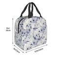 thumbnail image 3 of Easygdp Indigo Tie Dye Bolsa Térmica Premium - Tela Oxford Impermeable, Gran Capacidad, Bolsillo Frontal, Unisex para Trabajo, Escuela, Actividades al Aire Libre y Picnics, 3 of 8