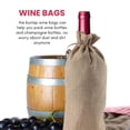 thumbnail image 4 of 12 Pieces Burlap Wine Bags Jute Wine Bottle Bags with Drawstrings Reusable Wine Gift Bags with Tags, 4 of 5