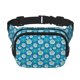 thumbnail image 1 of Fotbe Daisies Flowers Cangurera Cuadrada con Estampado de Doble Capa, Bolsa de Cintura Ajustable Mini para Hombres y Mujeres, 1 of 9