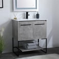 thumbnail image 2 of Elegant Kitchen and Bath 30 inch  Single Bathroom Vanity in Concrete Grey, 2 of 16