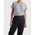 thumbnail image 5 of Hanes EcoSmart Women's Fleece Sweatpants with Cinched Cuffs, 30" Ebony M, 5 of 7