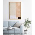 thumbnail image 4 of IDEA4WALL Framed Canvas Art Wall Decor Black, White, Coral and Biege Color Block Abstract Brushstroke Oil Painting Minimalism Decorative Elements for Dorm Home Office - 24"x36", 4 of 4